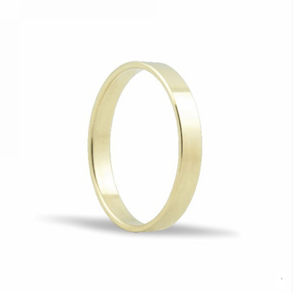 Alianza Oro 18k Plana 4 mm
