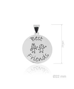 Colgante  Plata de Ley "Best Friend"