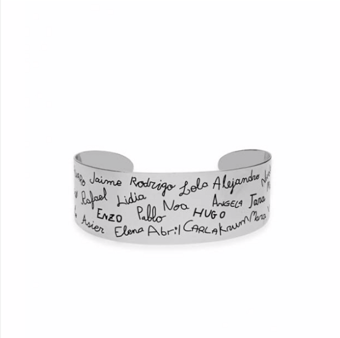 Pulsera Plata de Ley Brazalete personalizado para profe