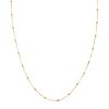 Cadena Oro 18k amarillo forzada con bolas de 1,3 mm 45 cm