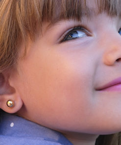 Pendientes Oro 18k bola - Imagen 4