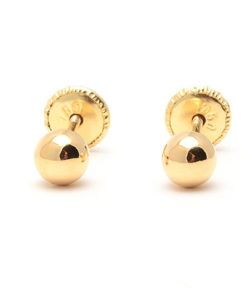 Pendientes Oro 18k bola - Imagen 3