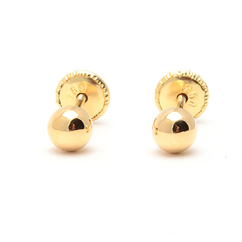 Pendientes Oro 18k bola - Imagen 3