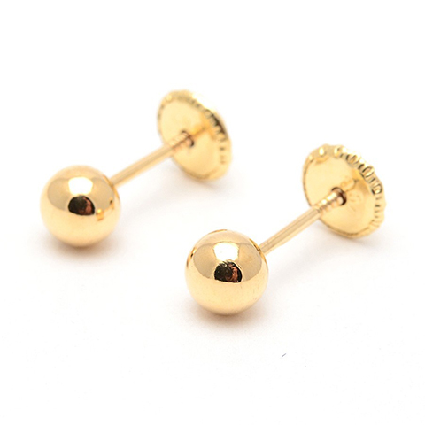 Pendientes Oro 18k bola
