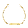 Esclava oro 18k bebé 12cm barbada