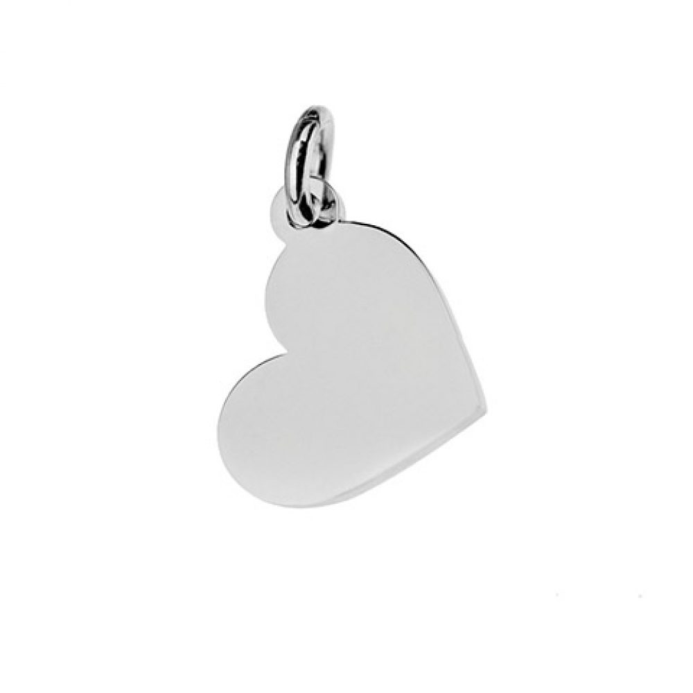 Colgante corazon plata de ley