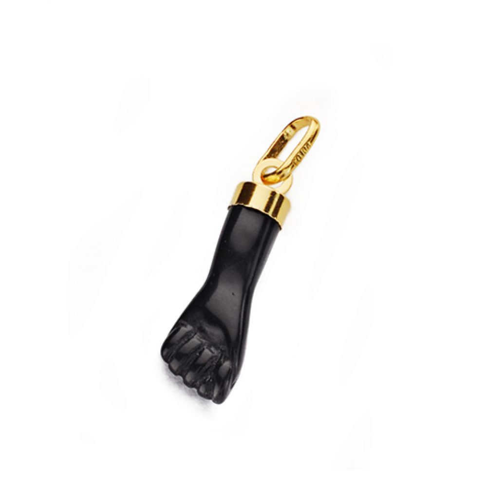 Colgante mano negra Oro 18k