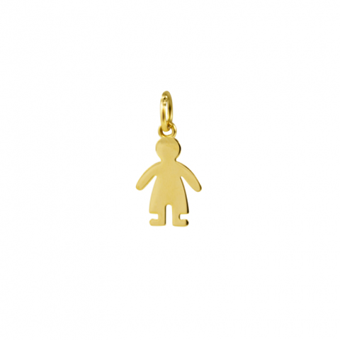 Colgante Niño liso Oro 18k 20mm