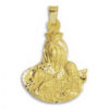 Medalla Virgen del Carmen Silueta Oro 18k 34mm