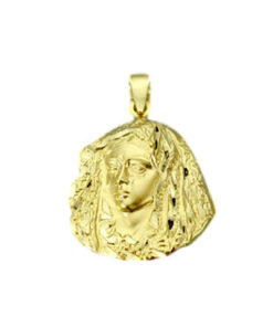 Medalla Virgen Macarena Oro 18k 18 x 33mm