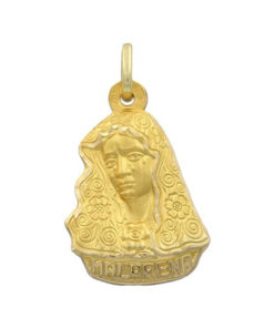 Medalla Virgen Macarena Oro 18k 18 x 33mm