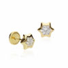 Pendientes oro bebe estrella