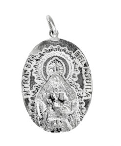 Colgante Virgen del Águila plata de ley