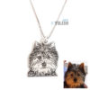 Collar mascota personalizado plata