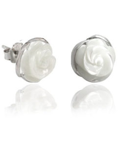 PENDIENTES  PLATA DE LEY Y NÁCAR