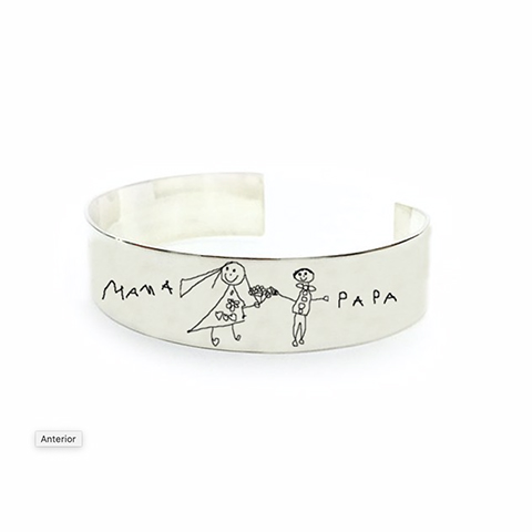 PULSERA PLATA DE LEY BRAZALETE PERSONALIZADO - Imagen 2
