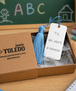 Marcapáginas de plata de ley personalizado