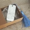 Marcapáginas de plata de ley personalizado