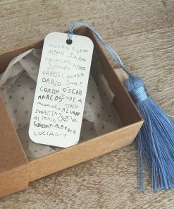 Marcapáginas de plata de ley personalizado