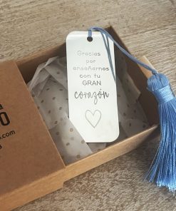 Marcapáginas de plata de ley personalizado
