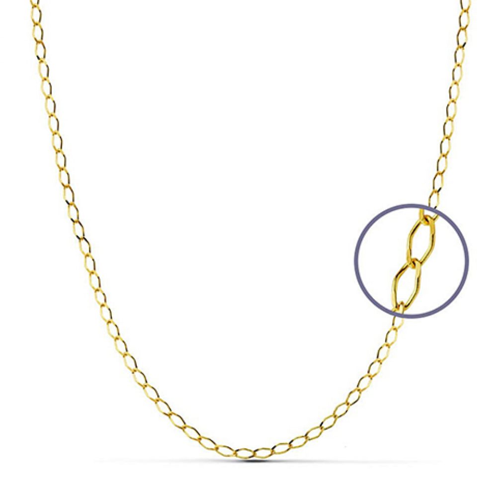 Cadena oro 18k unisex rombo