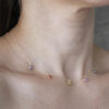Gargantilla piedras oro 18k