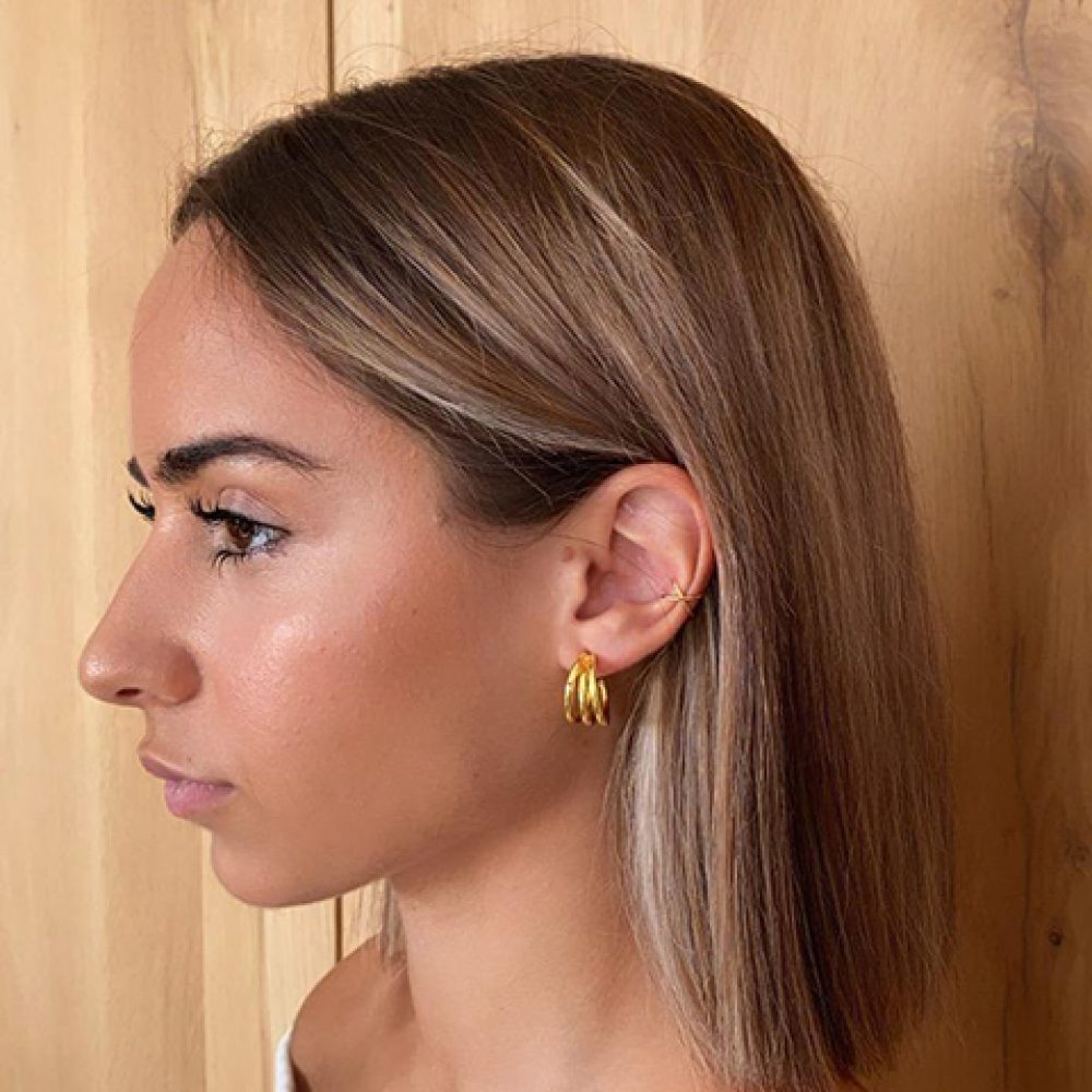 PENDIENTES PAO PLATA DE LEY CHAPADO