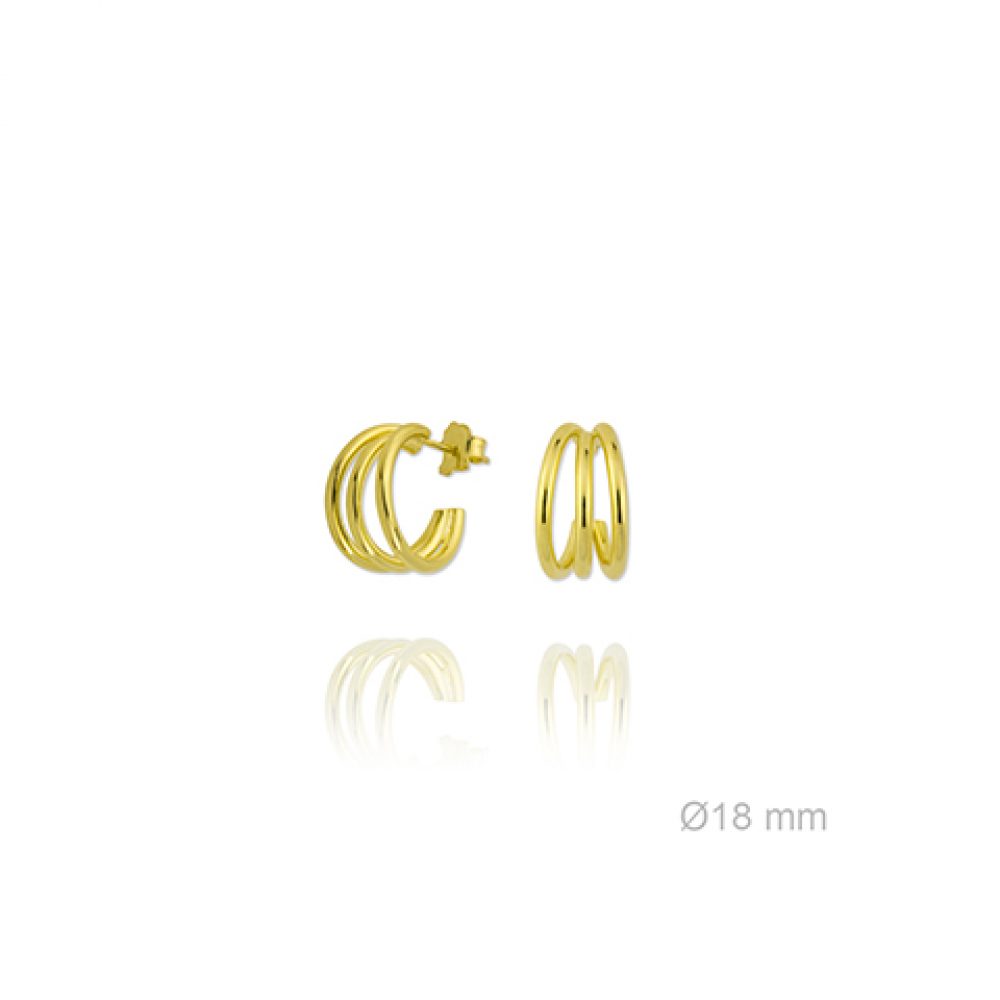 PENDIENTES PAO PLATA DE LEY CHAPADO