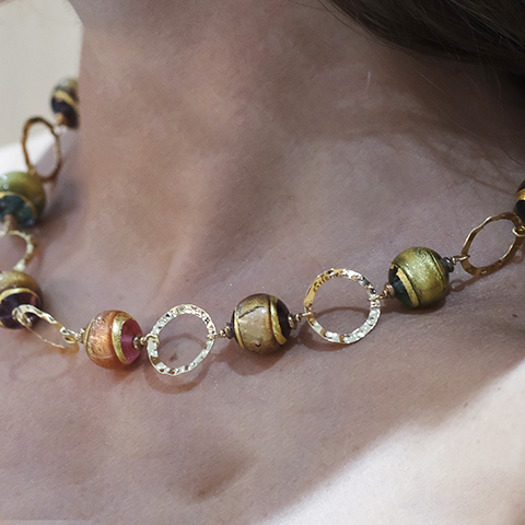 Gargantilla Oro 18k con piedras naturales - Imagen 3