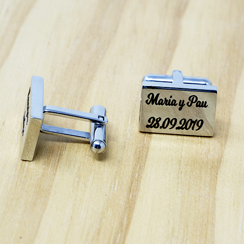 Gemelos de acero personalizados