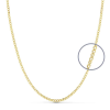 Cadena barbada de Oro 18K 45 cm 1mm