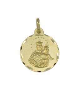 Medalla Oro 18k María Auxiliadora 16 mm