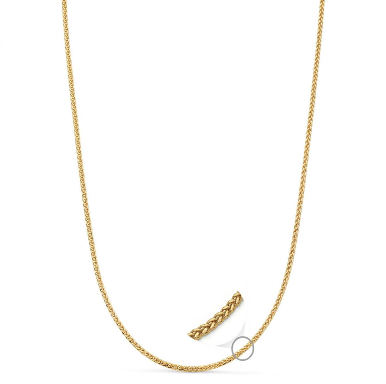 Cadena Oro 18k fantasia 50 cm 2mm