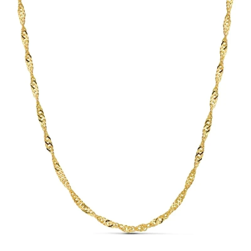 Cadena oro 18k singapur 40 cm 2mm