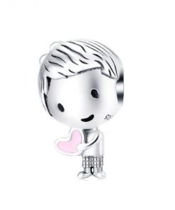 Charm de plata niño amoroso
