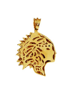 Colgante Oro 18k Indio piedras