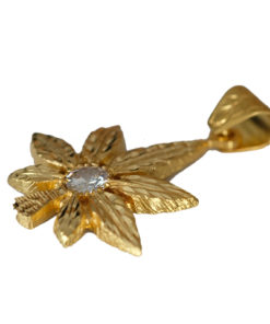 Colgante Oro 18k Marihuana