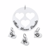 Colgante plata corazones personalizado