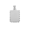 Placa plata de ley 25x 30mm