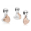 Charm corazon doble