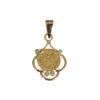 Colgante amor con circonitas Oro 18k