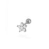 pendiente piercing flor piedras