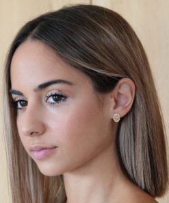 Pendientes mujer Oro 18k con circonita