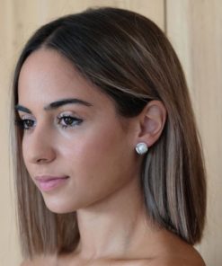 Pendientes Oro 18k largo coral
