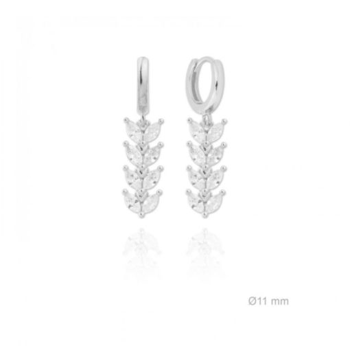 Pendientes plata piedras largos