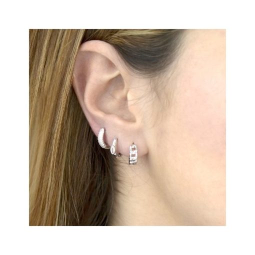 Aros plata de ley barbada