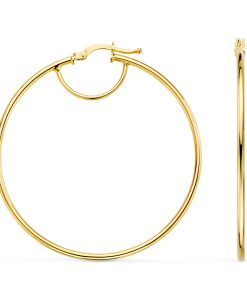 Aros redondo fino Oro 18K 43 mm