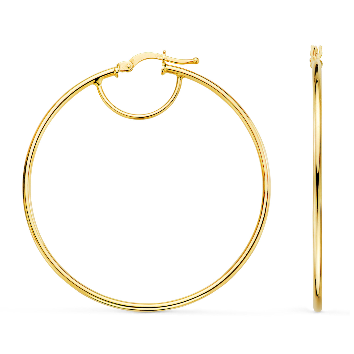 Aros redondo fino Oro 18K 43 mm