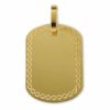Placa en oro amarillo greca de 9kt