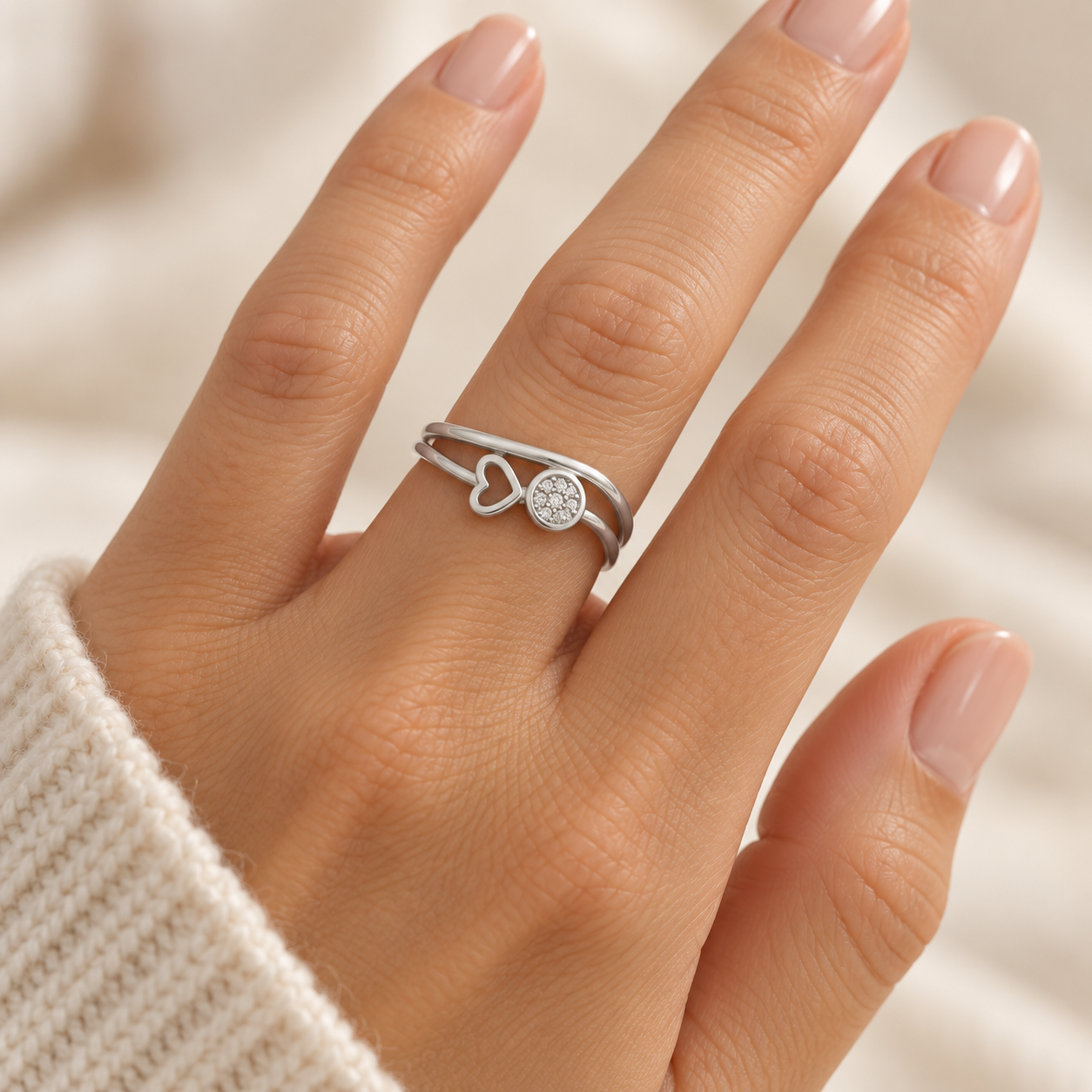 Anillo plata de ley angela